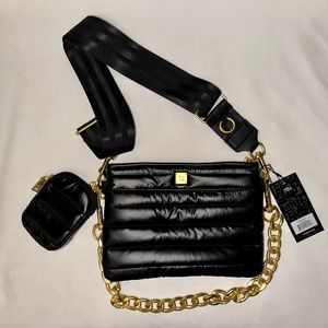 THINK ROYLN DOWNTOWN CROSSBODY BAG PEARL BLACK